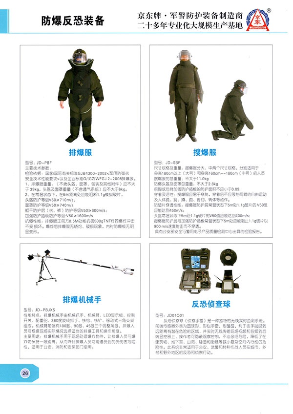 防爆反恐装备
